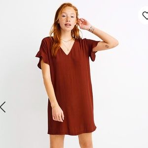 Madewell easy dress rust color sz XL